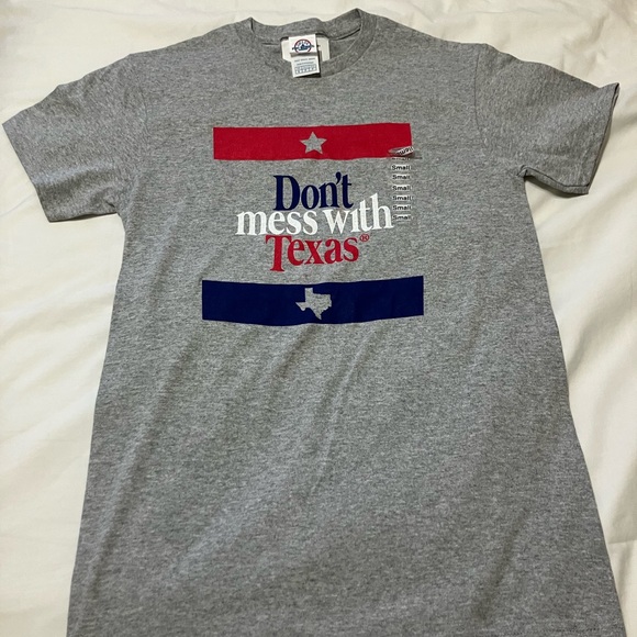 Delta Gray 'Don't Mess with Texas' T-Shirt - Picture 1 of 4